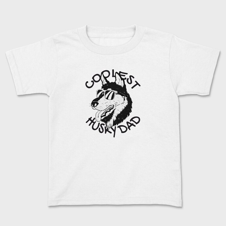 Dog Husky Dad, Tricou Copii