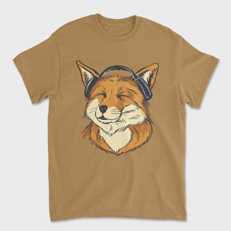 Fox Music Airphones, Tricou Barbati (Unisex)