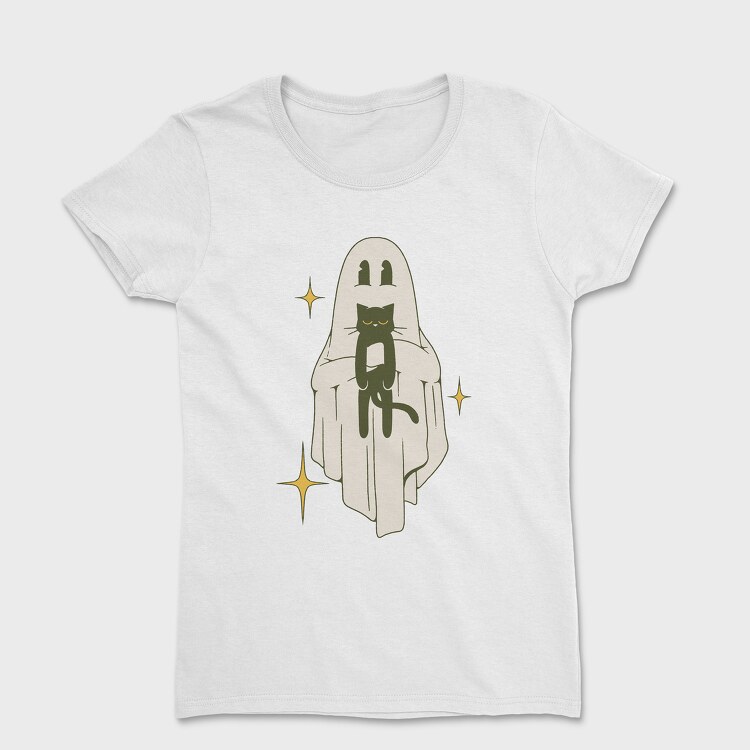 Ghost With Cat, Tricou Femei