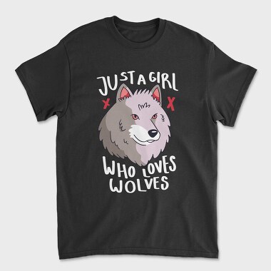 Girl Who Loves Wolves, Tricou Barbati (Unisex)
