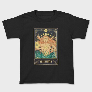 Green Witch Tarot Card, Tricou Copii