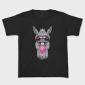 Llama Monochrome Bubblegum, Tricou Copii