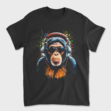 Monkey Dj, Tricou Barbati (Unisex)