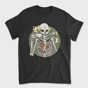 Skeleton With Coffee, Tricou Barbati (Unisex)