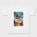 Steppe Eagle Flying, Tricou Copii