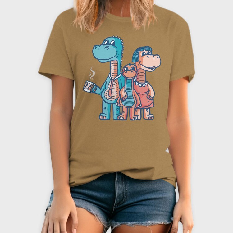 Dinosaur Family, Tricou Barbati (Unisex)
