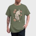 Hare Rabbit Ivy Flowers, Tricou Barbati (Unisex)