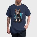 Dog Yorkshire Watercolor, Tricou Barbati (Unisex)