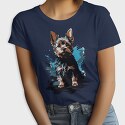 Dog Yorkshire Watercolor, Tricou Femei