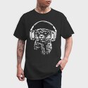 Headphones Meerkat, Tricou Barbati (Unisex)
