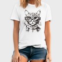 Cat Galsses Draw, Tricou Barbati (Unisex)