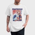 Dogzilla Retro Japanese, Tricou Barbati (Unisex)