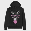 Donkey Monochrome Bubblegum, Hanorac Oversize Barbati (Unisex)