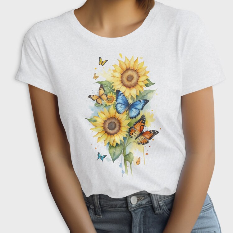 Sunflower Butterfly, Tricou Femei