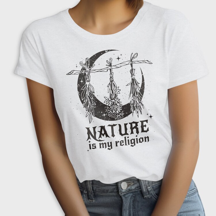 Modern Witch Nature Is My Religion Herbs Sage, Tricou Femei
