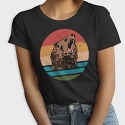 Sunset Retro Bear, Tricou Femei