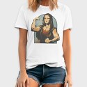 Mona Lisa Lifter, Tricou Barbati (Unisex)