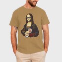 Monalisa Painting Kebab, Tricou Barbati (Unisex)
