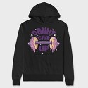 Donut Give Up, Hanorac Oversize Barbati (Unisex)