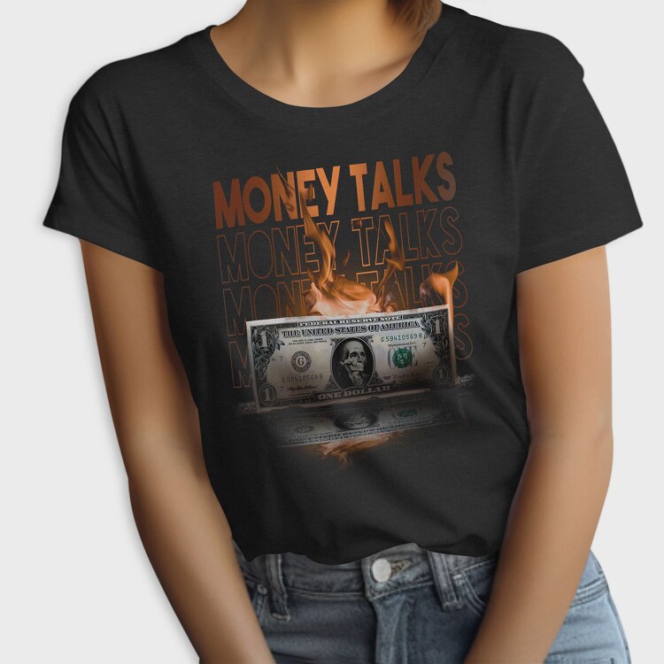 Money Skull Fire Bill, Tricou Femei