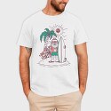 Surfer Santa, Tricou Barbati (Unisex)