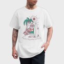 Surfer Santa, Tricou Barbati (Unisex)