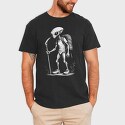 Alien Hiking Monochrome, Tricou Barbati (Unisex)