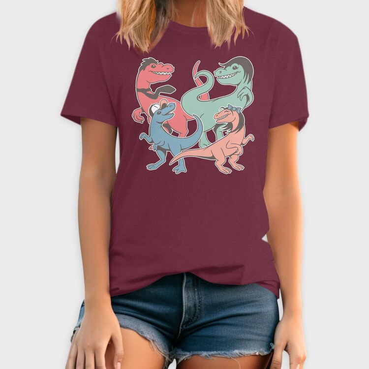 Dinosaurs Family, Tricou Barbati (Unisex)