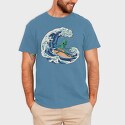 Surfing Alien, Tricou Barbati (Unisex)
