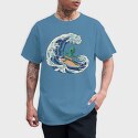 Surfing Alien, Tricou Barbati (Unisex)