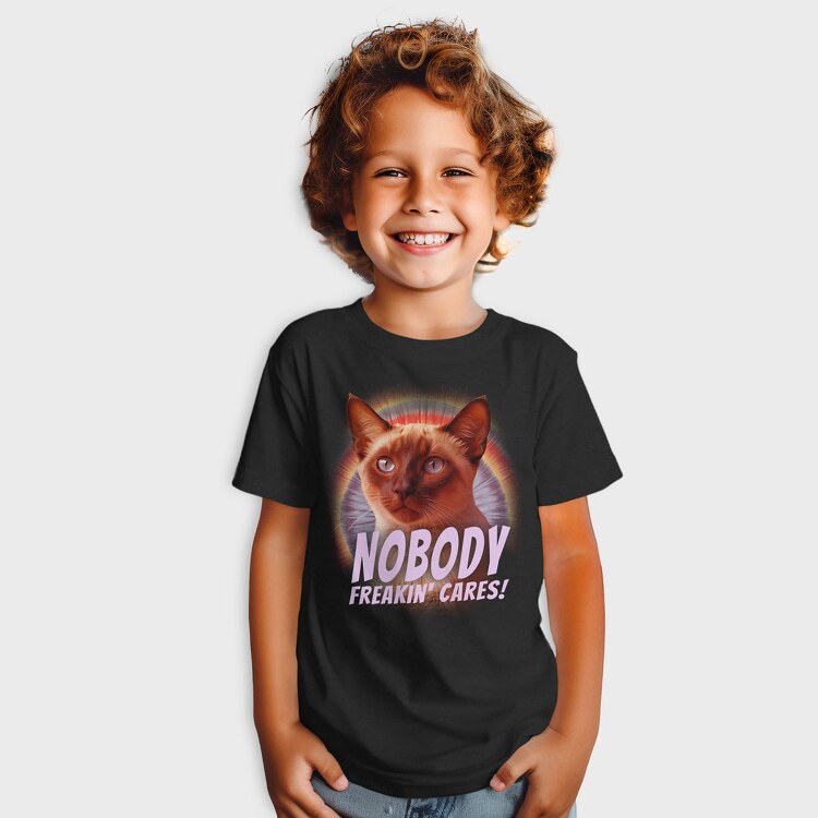 Cat Nobody Freakin Cares, Tricou Copii