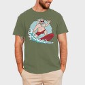 Surfing Santa, Tricou Barbati (Unisex)