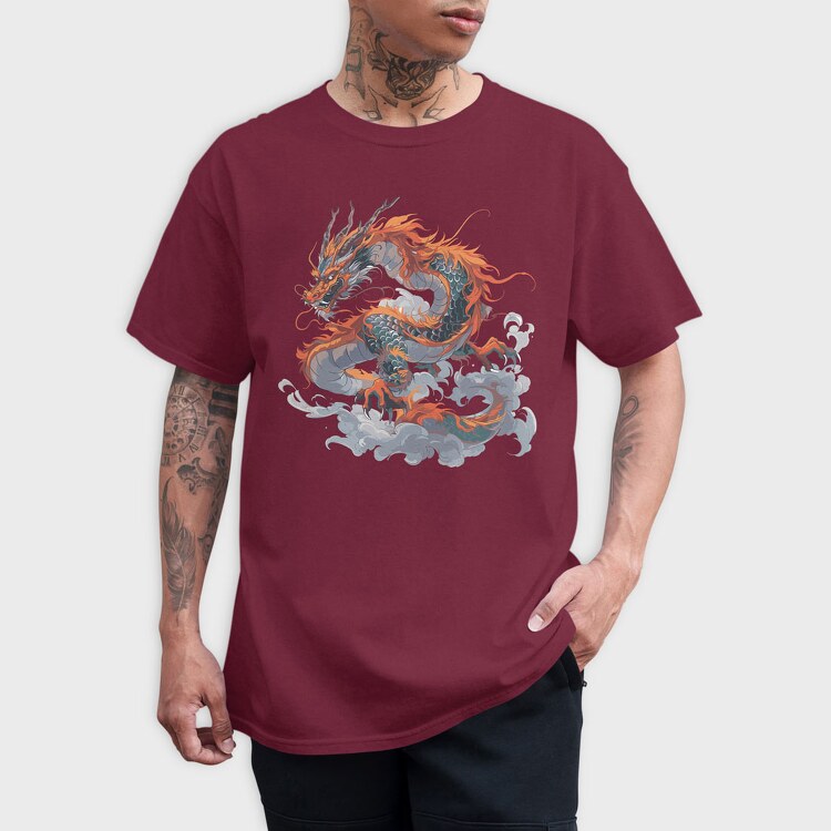 Dragon Chinese, Tricou Barbati (Unisex)