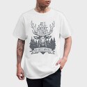 All Great Things Are Wild and Free 2, Tricou Barbati (Unisex)