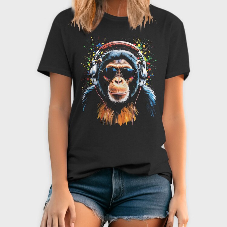 Monkey Dj, Tricou Barbati (Unisex)