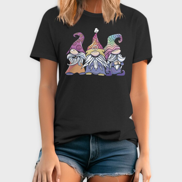 Hippie Gnomes Pastel, Tricou Barbati (Unisex)