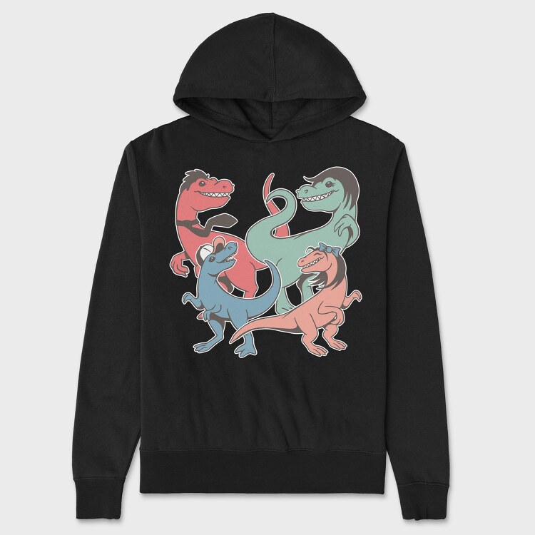 Dinosaurs Family, Hanorac Oversize Barbati (Unisex)