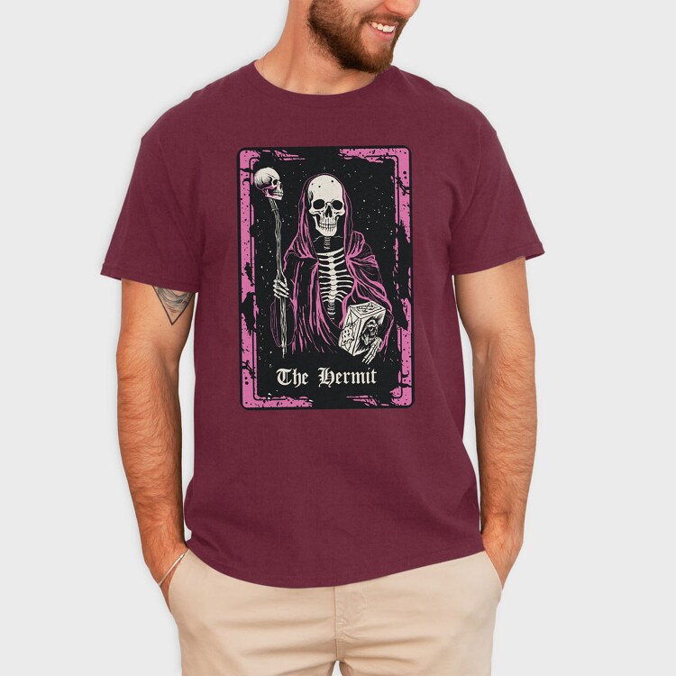 Tarot Card Hermit, Tricou Barbati (Unisex)