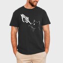 Cat Skeleton Hand, Tricou Barbati (Unisex)