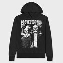 American Gothic Skull, Hanorac Oversize Barbati (Unisex)