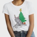 Cat Tangled in Christmas Lights, Tricou Femei