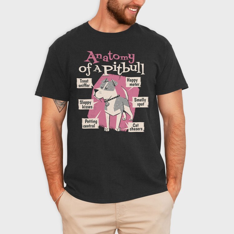 Anatomy of a Pitbull, Tricou Barbati (Unisex)