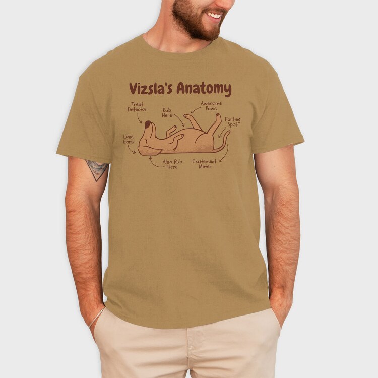 Anatomy of a Vizsla, Tricou Barbati (Unisex)