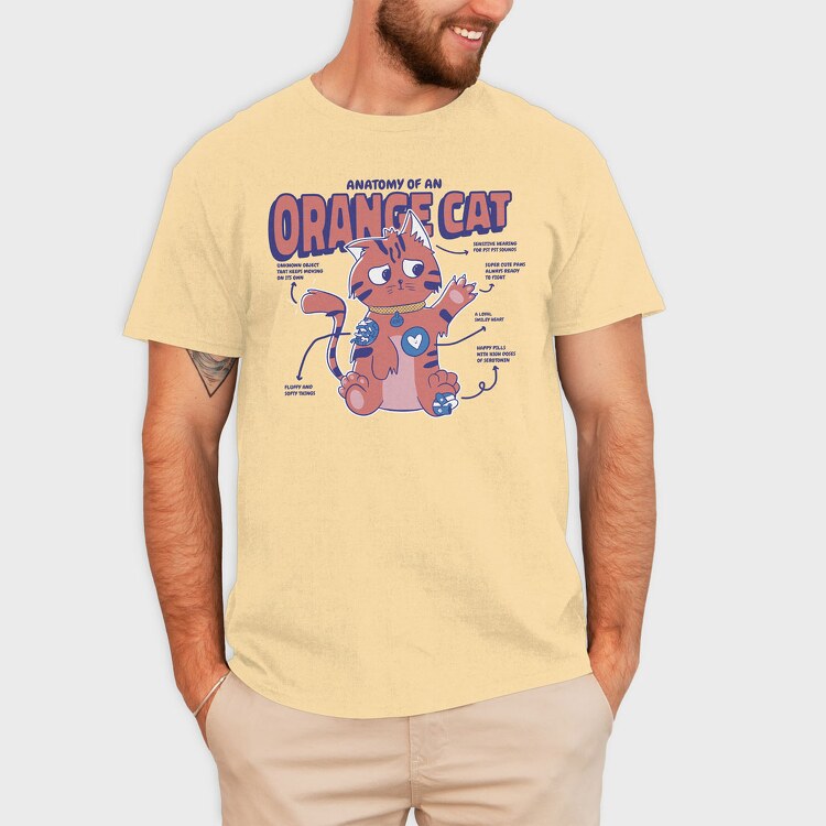 Anatomy of an Orange Cat, Tricou Barbati (Unisex)
