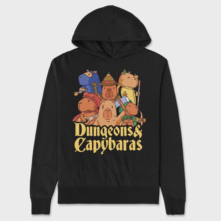 Dungeons and Capybaras, Hanorac Oversize Barbati (Unisex)