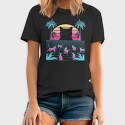Cat Vaporwave, Tricou Barbati (Unisex)