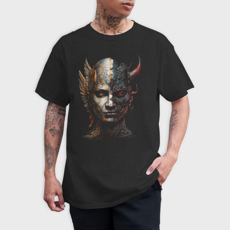Angel & Devild, Tricou Barbati (Unisex)