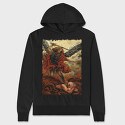 Angel and Devil Painting, Hanorac Oversize Barbati (Unisex)