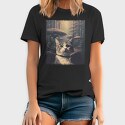 Cat With Alien Spaceships, Tricou Barbati (Unisex)