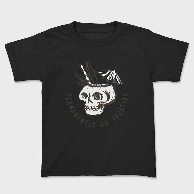 Summer Vacation Skull, Tricou Copii
